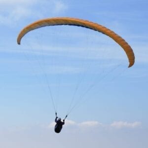 Paragliding in the uk - paraglider in the sky