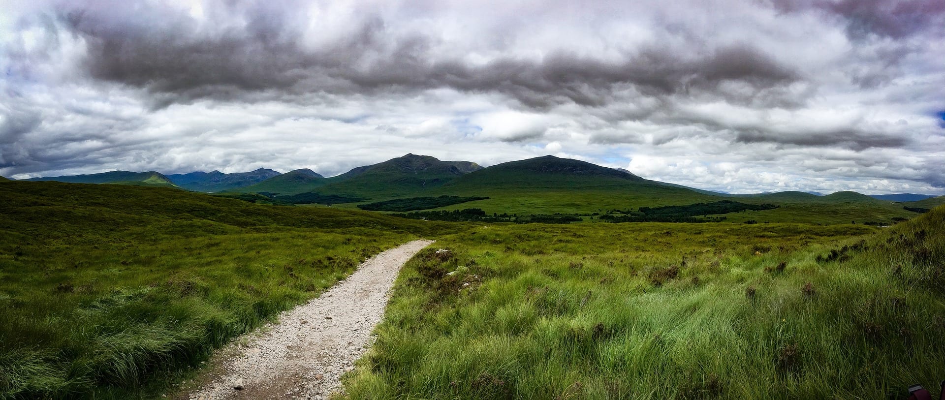 Path on the west highland way in scotland