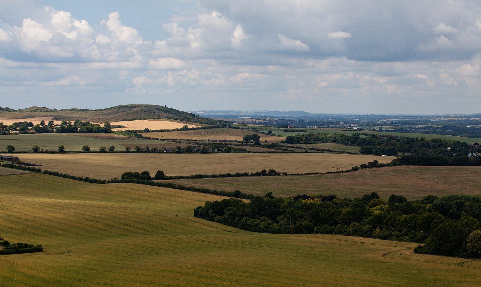 View of the chilterns on the ridgeway hike